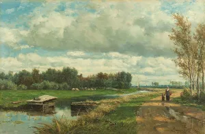 Willem Roelofs I Prints: Landscape in the Environs of The Hague, c.1870-c.1875. Creator: Willem Roelofs