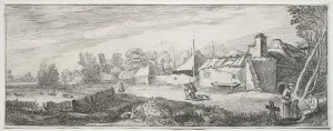 Jan Van De Velde Dutch Prints: Landscape with a Farm. Creator: Jan van de Velde (Dutch, 1620-1662)