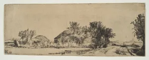 Landscape with a Farmhouse Along a Road Beside a Canal, ca. 1652