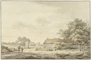 Approaching Prints: Landscape with farms, 1756-1826. Creator: Cornelis Buys