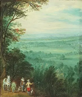 Discussion Prints: Landscape with Figures, 1630-1650. Creator: David Teniers II