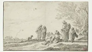 Josefsz Van Goyen Prints: Landscape with Figures, 1631. Creator: Jan van Goyen