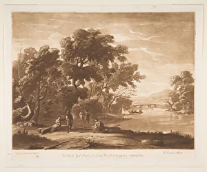 Lorrain Collection: Landscape with Figures, 1774. Creator: Richard Earlom