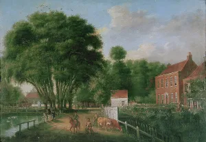 District Prints: A landscape and figures, 1790. Creator: John Greenwood