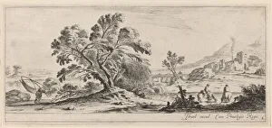 Landscape with Fisherman Carrying his Net, in or before 1647 Landscape with Fisherman Carrying his Net, in or before 1647