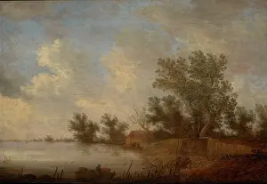 Johannes Prints: Landscape with a Fisherman's Homestead, 1649. Creator: Johannes Schoeff