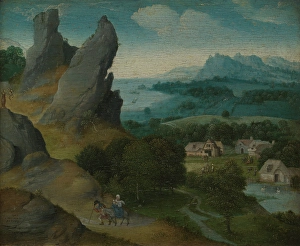 Mule Prints: Landscape with the Flight into Egypt, 1516-1517. Creator: Joachim Patinir