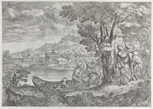Boatman Gallery: Landscape with the flight into Egypt, 1626-80. 1626-80