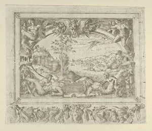 Landscape in a Frame, ca. 1542-45. ca. 1542-45. Creator: Anon