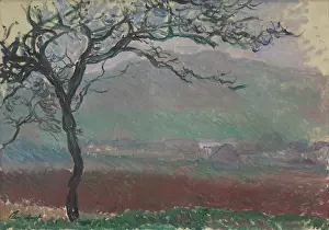 Museo Soumaya Prints: Landscape in Giverny, 1887. Creator: Monet, Claude (1840-1926)