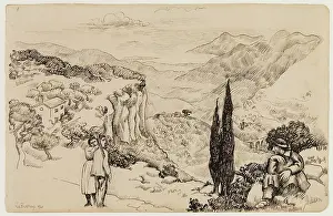 Landscape, Grasse, c1920s. Creator: Roger de la Fresnaye