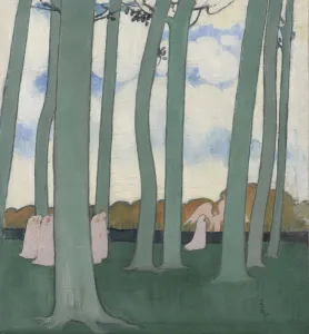 Maurice 1870 1943 Prints: Landscape with Green Trees or Beech Trees in Kerduel, 1893