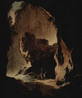 Shadow Prints: Landscape with a Grotto, 1500. Creator: Philipp Peter Roos