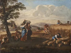 Cortona Prints: Landscape with Harvesting