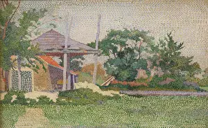 Landscape with Haystack, 1894. Creator: Vijlbrief, Jan (1868-1895)