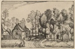 Nicolas Joannis Visscher Ii Prints: Landscape with Hewed Trees, published 1612. Creator: Claes Jansz Visscher