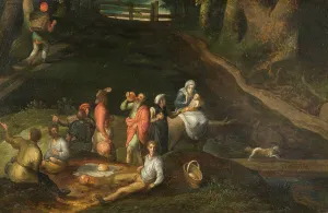 Landscape with the Holy Family, 1573. Creator: Gillis Mostaert