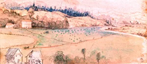 Landscape with House and Watermill, c1500. Artist: Albrecht Durer