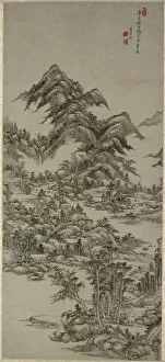 Ink And Colour On Paper Collection: Landscape after Huang Gongwang, Qing Dynasty (1644-1911); dated 1701
