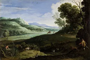 Landscape with Hunters, 1619. Creator: Paul Bril