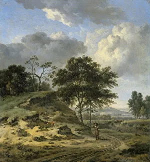 Arcadian Prints: Landscape with two Hunters, 1655-1684. Creator: Jan Wijnants