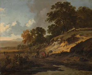 Jan Wijnants Prints: Landscape with Hunters, c. 1660-1680. Creator: Jan Wijnants (Dutch, 1635-1684)