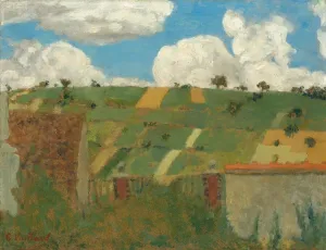 Oil On Cardboard Gallery: Landscape of the Ile-de-France, c. 1894. Creator: Edouard Vuillard