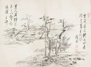 Landscape (image 1 of 6), turn of the 19/ century. Creator: Kim Hong-do
