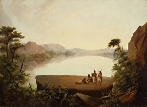 Frontier Prints: Landscape with Indians, date unknown, c1840s. Creator: George Winter