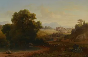 Palm Gustaf Wilhelm Prints: Landscape in Italy, 1856. Creator: Gustav Wilhelm Palm