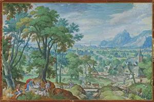 Landscape with Jacob at the Well, 1593. Creator: Hans Bol