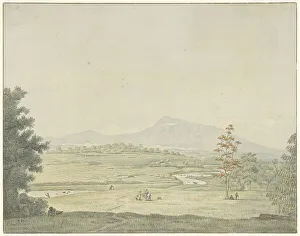 Java Indonesia Prints: Landscape on Java, 1830. Creator: Pieter van Oort Hzn