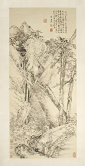 Landscape after Jing Hao and Guan Tong, c. 1690-1770. Creator: Li Shizhuo (Chinese, c