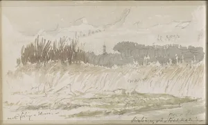 Tavenraat Johannes Prints: Landscape in Kralingen at the Stekkade, 1864-1880. Creator: Johannes Tavenraat