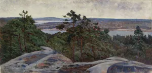 Landscape with a Lake, 1875-1930. Creator: Ada Thilen