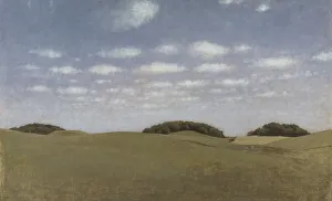 Zealand Denmark Prints: Landscape, From Lejre, 1905. Creator: Vilhelm Hammershoi