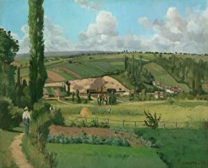 Camille Collection: Landscape at Les Patis, Pontoise, 1868. Creator: Camille Pissarro