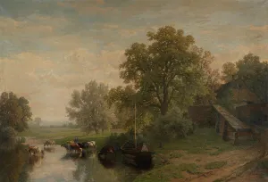 Landscape in Limburg, 1886. Creator: Frans Keelhoff