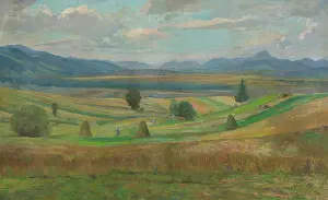 Landscape at Liptov, 1954. Creator: Bedrich Hoffstadter