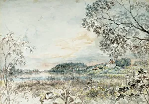 Aspelin Haapkyla Collection Prints: Landscape from Louhisaari, Study, 1823-1825. Creator: Gustaf Wilhelm Finnberg