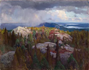 Karelia Prints: Landscape (Maisema Kolilta), 1918. Artist: Jarnefelt, Eero (1863-1937)