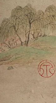 Cernuschi Museum Prints: Landscape in the manner of the Wu School, 1841. Creator: Qian Du