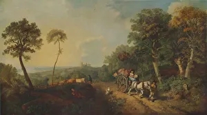Landscape with Market Cart, 18th century, (1935). Artist: Thomas Gainsborough