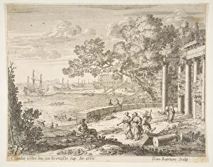 Lorrain Collection: Landscape with Mercury, 1668. Creator: Dominique Barriere