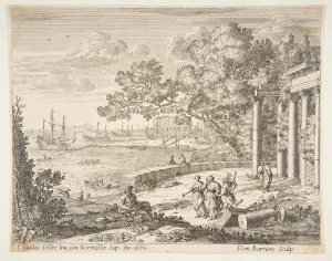 Gellee Prints: Landscape with Mercury, 1668. Creator: Dominique Barriere