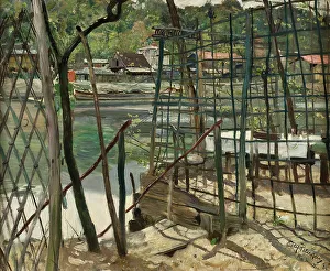 Eilif Peterssen Prints: Landscape from Meudon, France, 1884. Creator: Eilif Peterssen