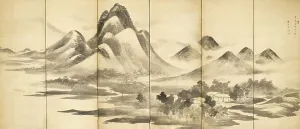Landscape in Mi Style, 18th century. Creator: Yosa Buson