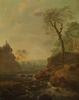Mules Prints: Landscape, mid-late 17th century. Creator: Adam Pynacker