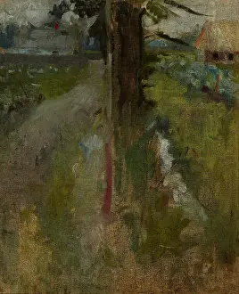 Boznanska Olga Prints: Landscape Motif, c1890. Creator: Olga Boznanska