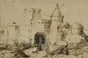 Mount Prints: Landscape with mount. Creator: Rembrandt Harmensz van Rijn